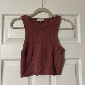 Madewell Mauve Knit Tank Top